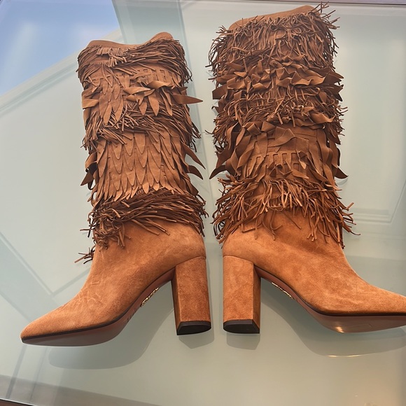 Woman’s aquazzura boots, brown size 40 - Picture 2 of 7